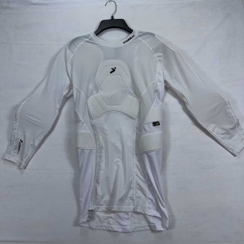 Storelli BodyShield Goalkeeper Shirt Padded Compression Poron XRD White Size M